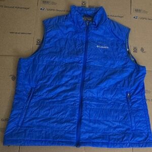 Columbia Omni-Heat Black and Blue Jacket, Size XXL